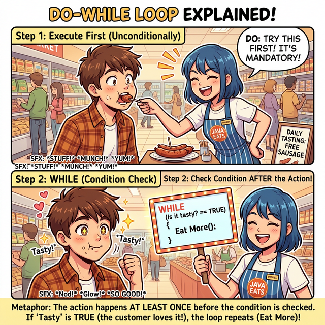 do-while 문 시식 코너 웹툰