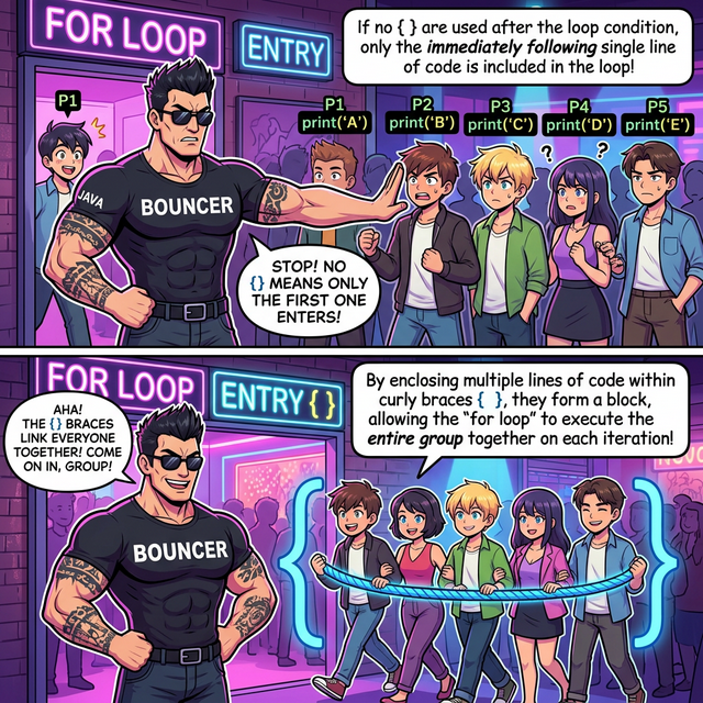 중괄호 코드 블록 웹툰