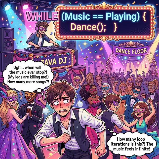 while 문 파티 웹툰