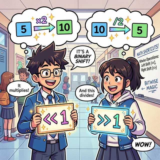 비트 이동 연산자 곱하기 나누기 마법
