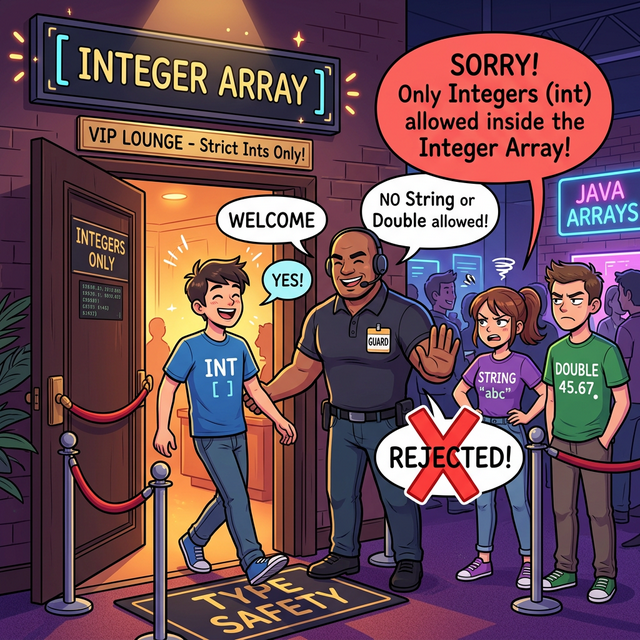 배열 단일 타입 규칙 웹툰