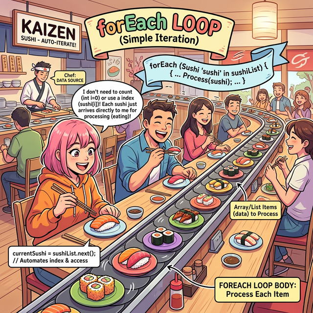 향상된 for 문 회전 초밥 웹툰