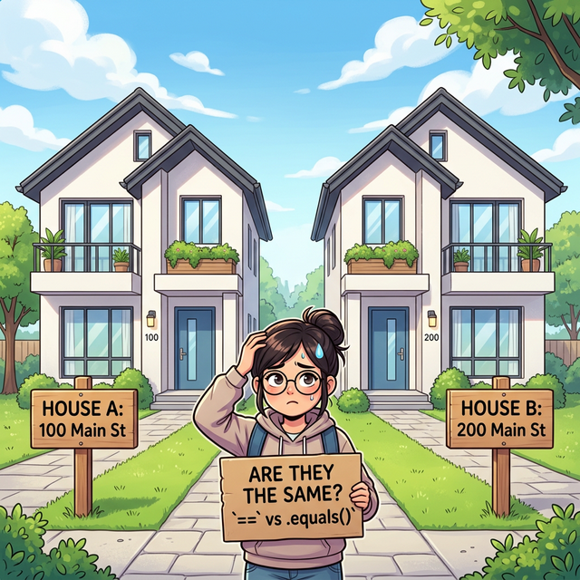 참조타입 비교 비유 웹툰