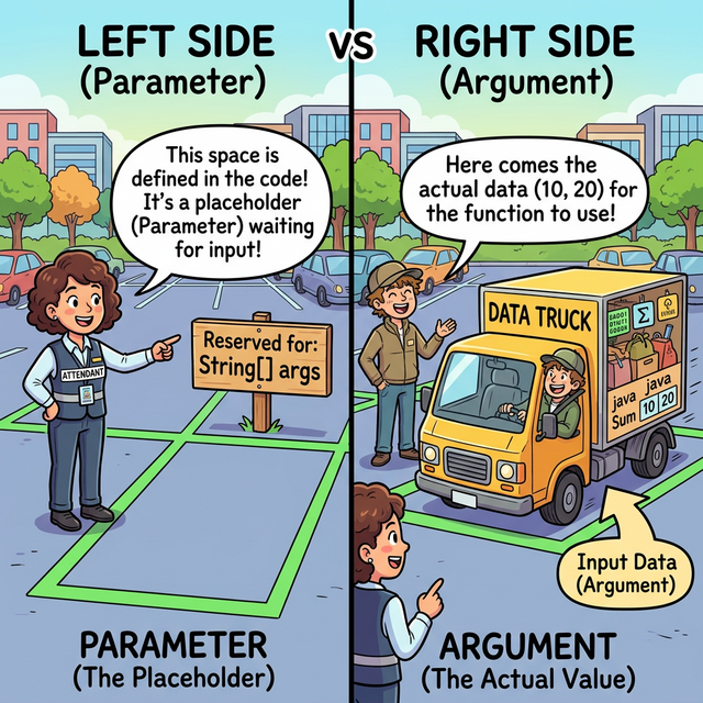 매개변수 vs 인자 웹툰