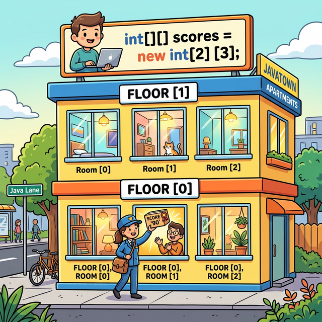 다차원 배열 아파트 웹툰