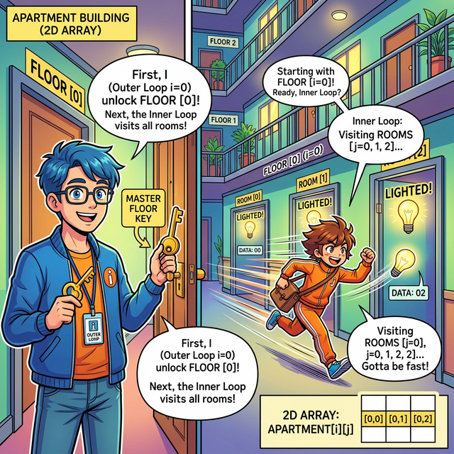 중첩 반복문 순회 웹툰