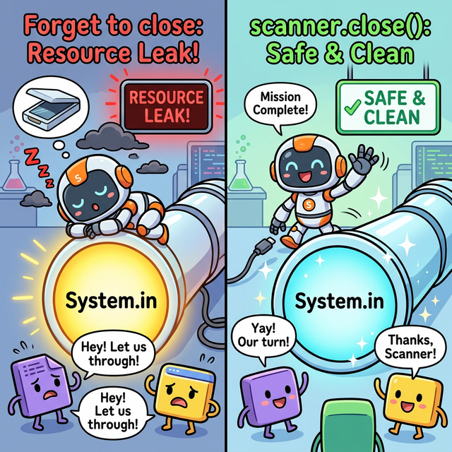 Scanner 자원 해제 웹툰 일러스트