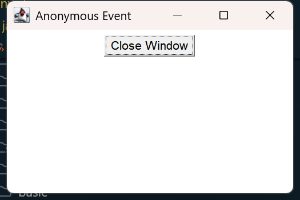 AnonymousEventExam 실행 결과
