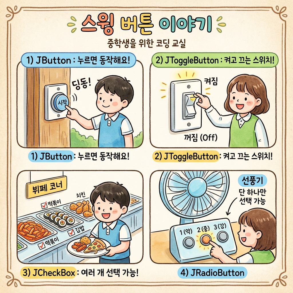 버튼 컴포넌트 개념 비유