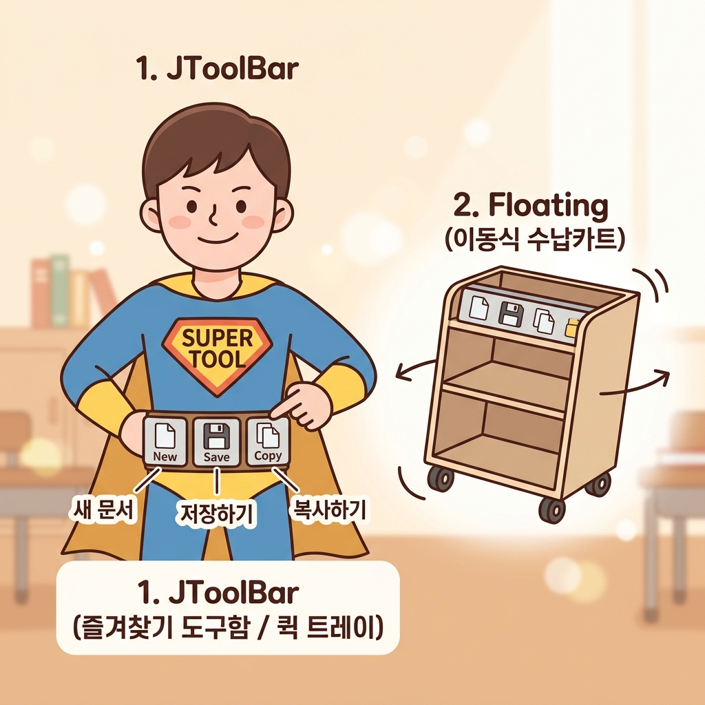 JToolBar 개념도