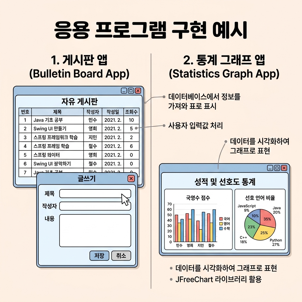 Swing 과제 최종 결과도
