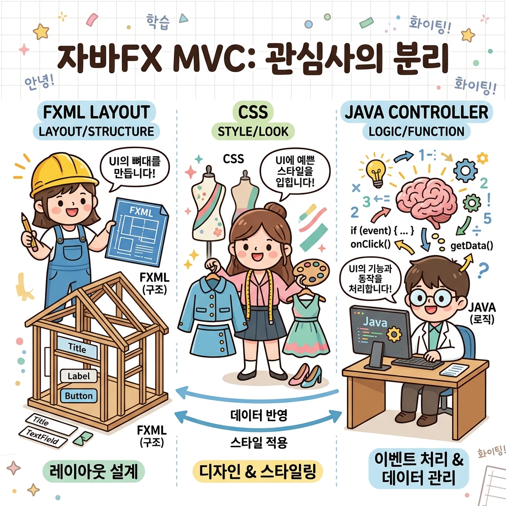JavaFX MVC 구조 비유