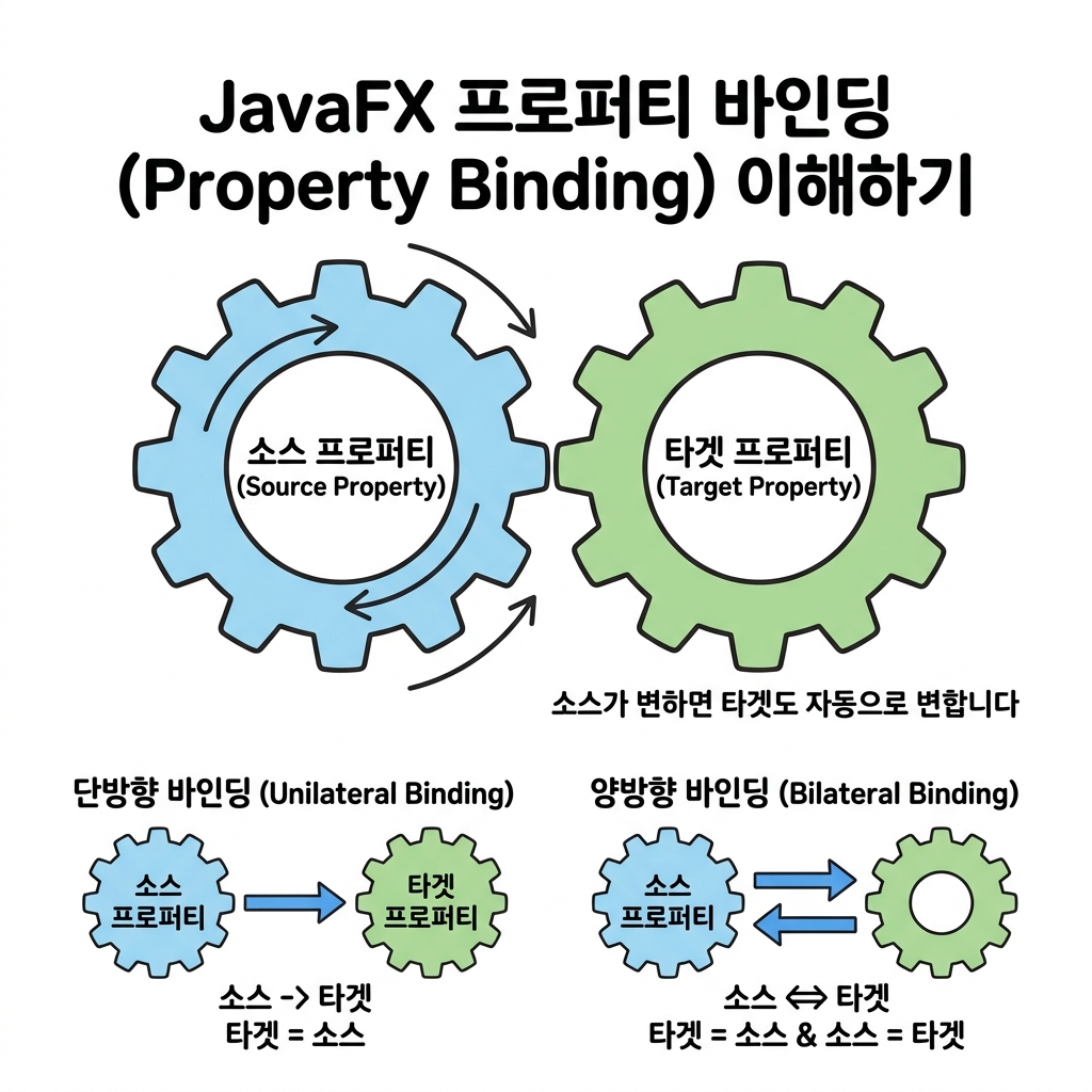 JavaFX 속성 바인딩 개념